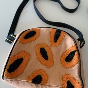 Mercado Global Papaya Beaded Bag Crossbody NEW NWT